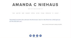 Desktop Screenshot of amandacniehaus.com