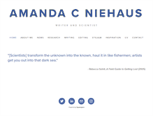 Tablet Screenshot of amandacniehaus.com